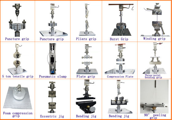 Electronic Tensile Grip with 5KN Load Cell, 1/200000 Force Resolution, and ≤0.5% Force Accuracy for Universal Testing Machines