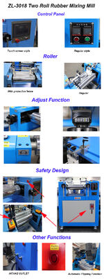 10 Inch 12 Inch XK-250 XK-300 Two Roll Mill Open Mixing Mill Rubber Mixing Mill Plastic Refining Mixing Mill With Stock Blender