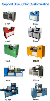 CE Laboratory Silicon Plastic Granule Process Two Roller Rubber Open Mixing Mill Machine
