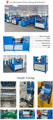 Customized Plastic Rubber Processing Refining Machinery Two Roll Open Mixing Mill