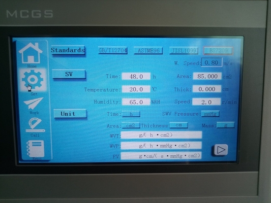 ASTM E96 Electronic Textile Fabric Moisture Permeability Tester